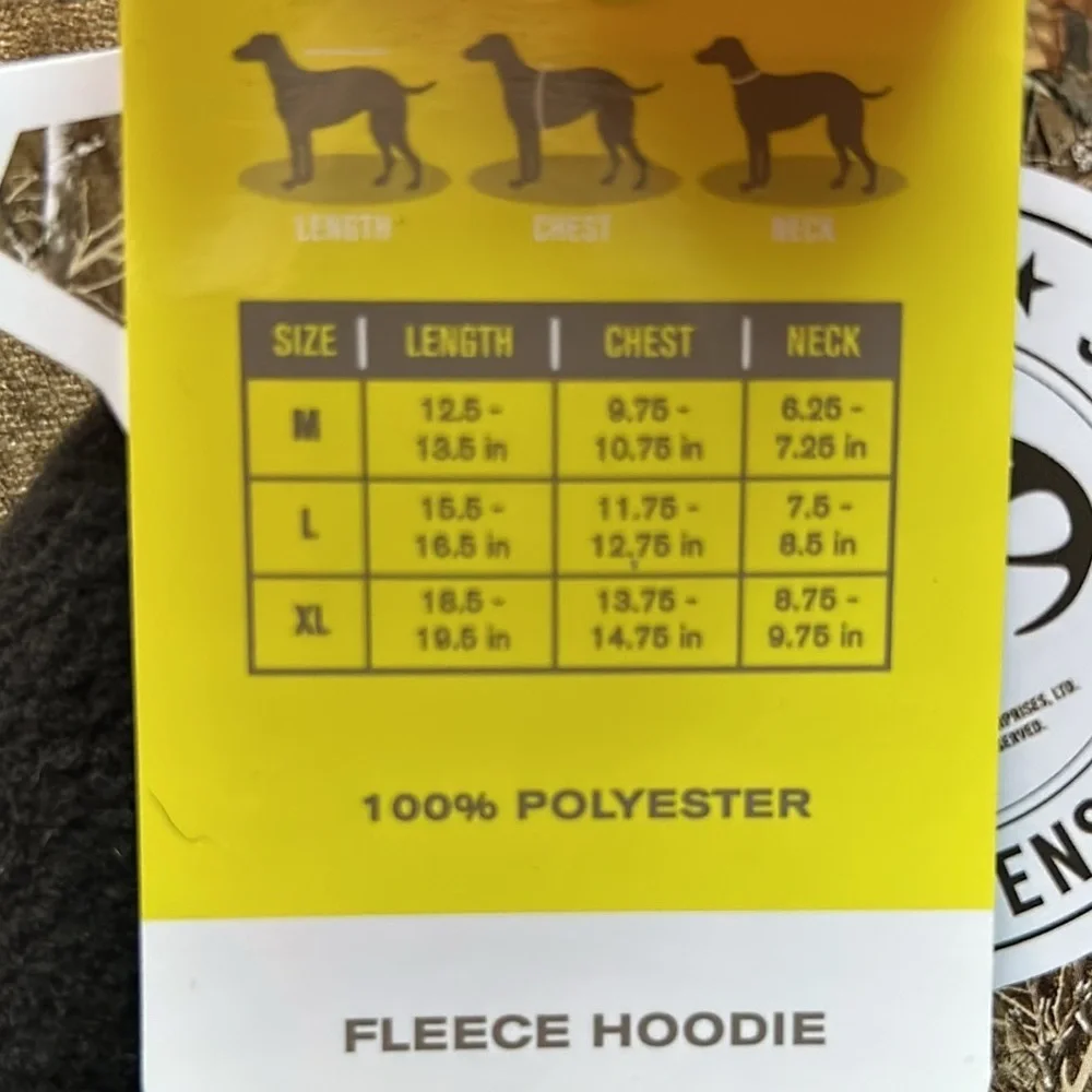 NWOT Hunting Squad Dog Hoodie XL